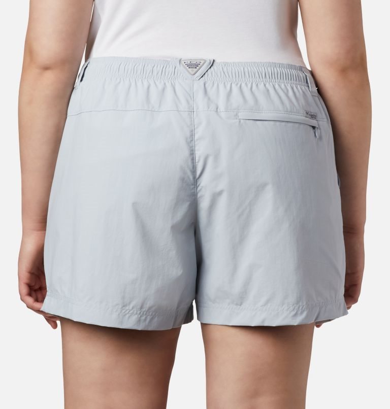 Women's Columbia PFG Backcast Water Shorts Light Grey | Plus Size CA-Y10L4